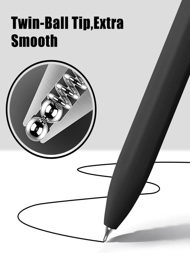 Vitoler Pens,0.5 mm Fine Point Pen Smooth Writing,8pcs Black Gel Pens for Office School Teacher Supplies,Quick Dry Pen for Nurse Aesthetic - Image 4