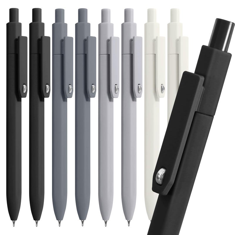 Vitoler Pens,0.5 mm Fine Point Pen Smooth Writing,8pcs Black Gel Pens for Office School Teacher Supplies,Quick Dry Pen for Nurse Aesthetic - Image 1
