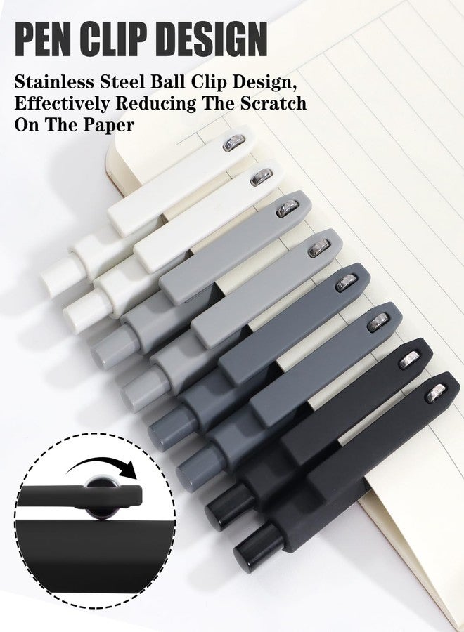 Vitoler Pens,0.5 mm Fine Point Pen Smooth Writing,8pcs Black Gel Pens for Office School Teacher Supplies,Quick Dry Pen for Nurse Aesthetic - Image 2
