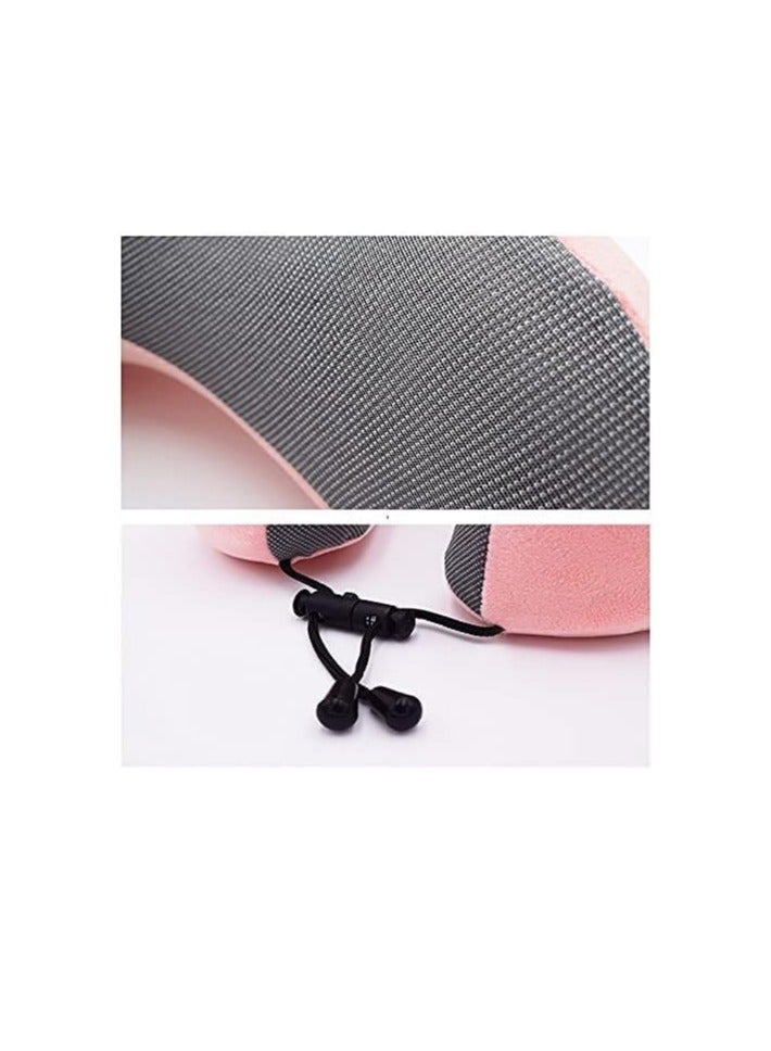 وسادة سفر للرقبة وسادة رقبة من الميموري فوم للسفر  وسادة رقبة للسفر دعم مريح للرقبة والراس للتخييم والنوم متعدده اللاوان - Image 4