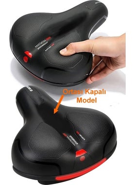 BarkoFix Bicycle Saddle Closed Middle Model Waterproof Bicycle Seat Reflective Soft Saddle  - Image 1
