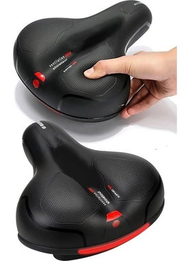 BarkoFix Bicycle Saddle Closed Middle Model Waterproof Bicycle Seat Reflective Soft Saddle  - Image 5