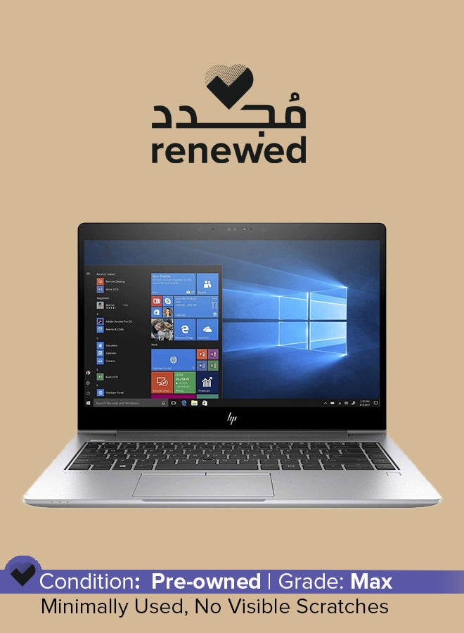 HP Renewed - Elitebook 840 G5  Laptop With 14-Inch Display, Intel Core i5 8250U Processor/8th Gen/8GB RAM/256GB SSD/Integrated Graphics English Silver - Image 1