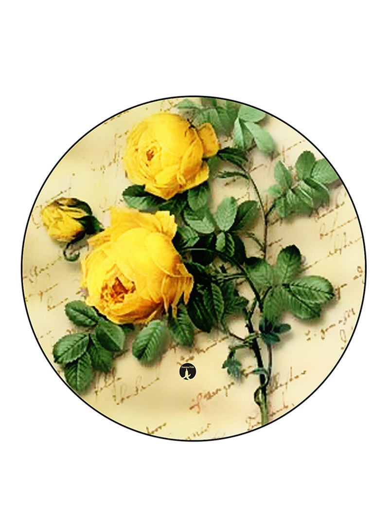 RKN Flowers Printed Mouse Pad  Multicolour