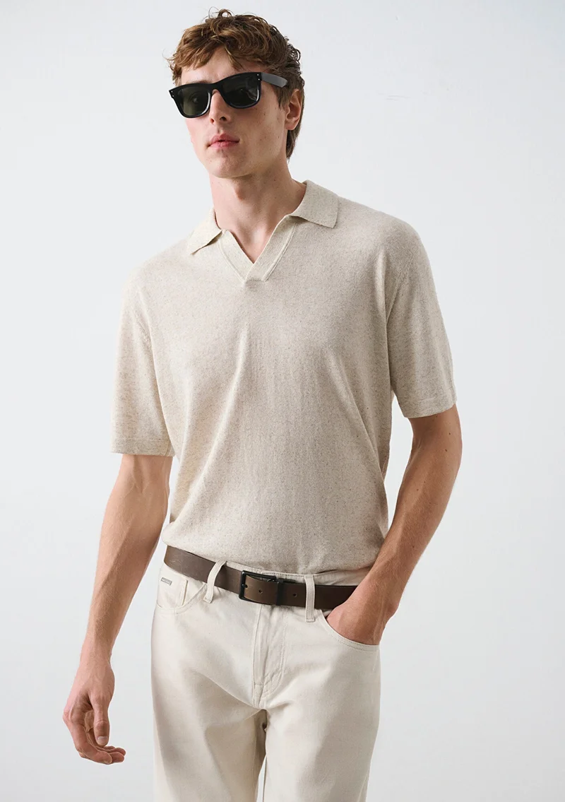 Mavi Grey Knit Polo