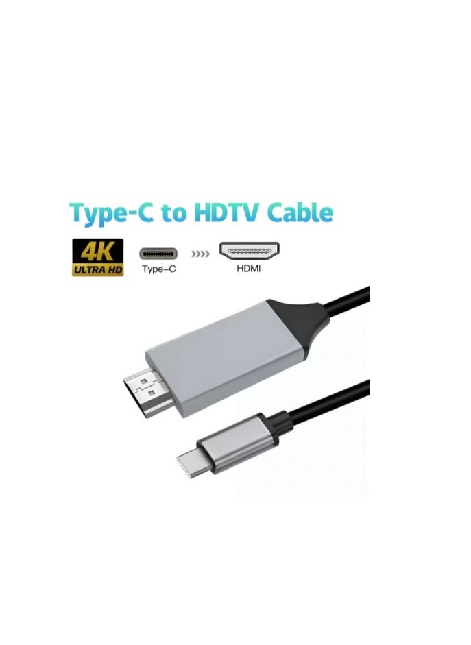 Generic Type-C to HDMI USB 3.1 Compatible Adapter Cable HDTV 30Hz 4K USB-C Cable For PC Monitor.  - Image 5