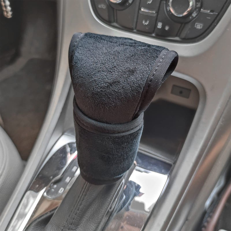 Tianmei Universal Fit Automotive Gear Shifter Knob Cover Car Shift Lever Interior Decor Accessories Pure Black - Image 2