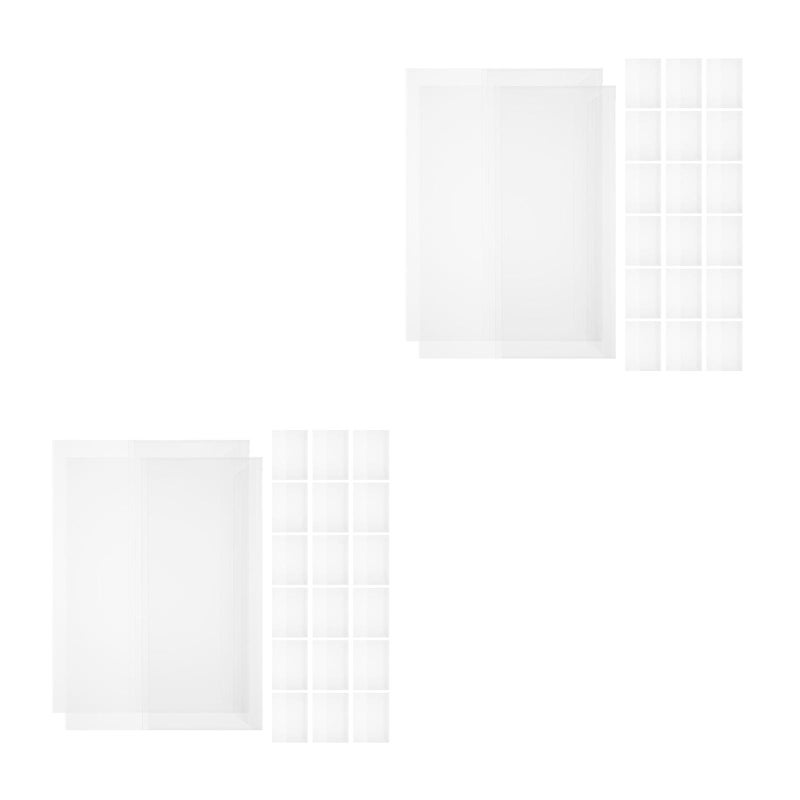 40 pcs Clear Book Covers For For School Office Adjustable Book Covers Protect Against Wear And Tear - Image 1