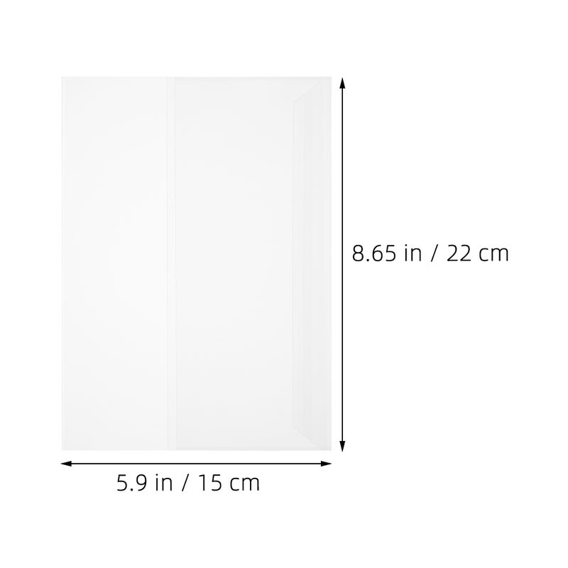 40 pcs Clear Book Covers For For School Office Adjustable Book Covers Protect Against Wear And Tear - Image 3