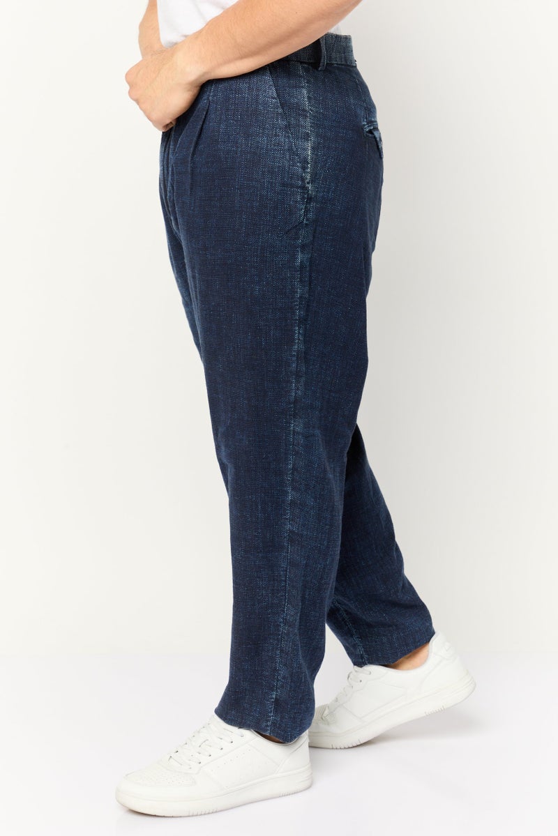 GAS جينز دنيم قابل للتمدد للرجال بقصة عادية، أزرق نيلي - Image 3