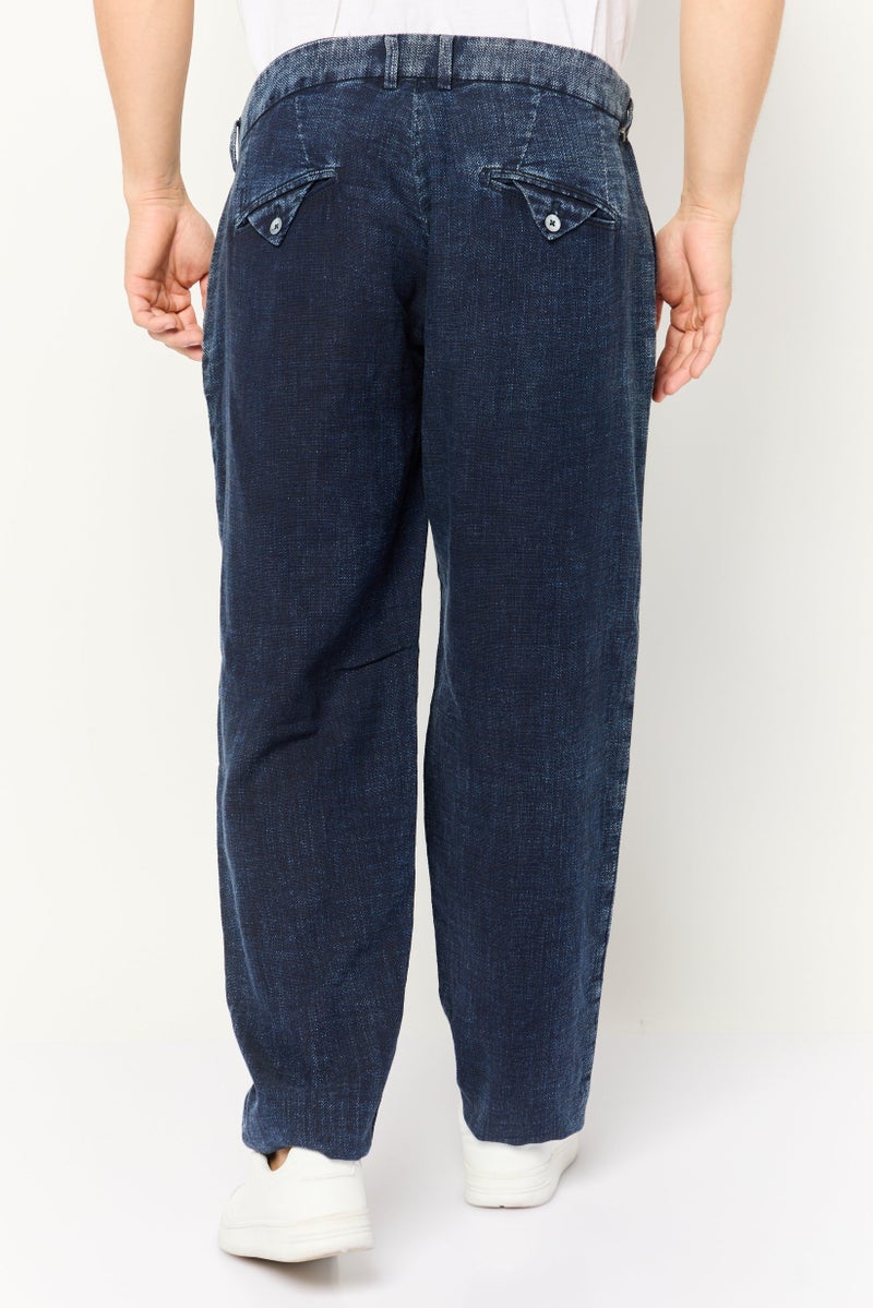 GAS جينز دنيم قابل للتمدد للرجال بقصة عادية، أزرق نيلي - Image 4