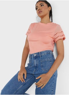 T-Shirt With Lace Detailing