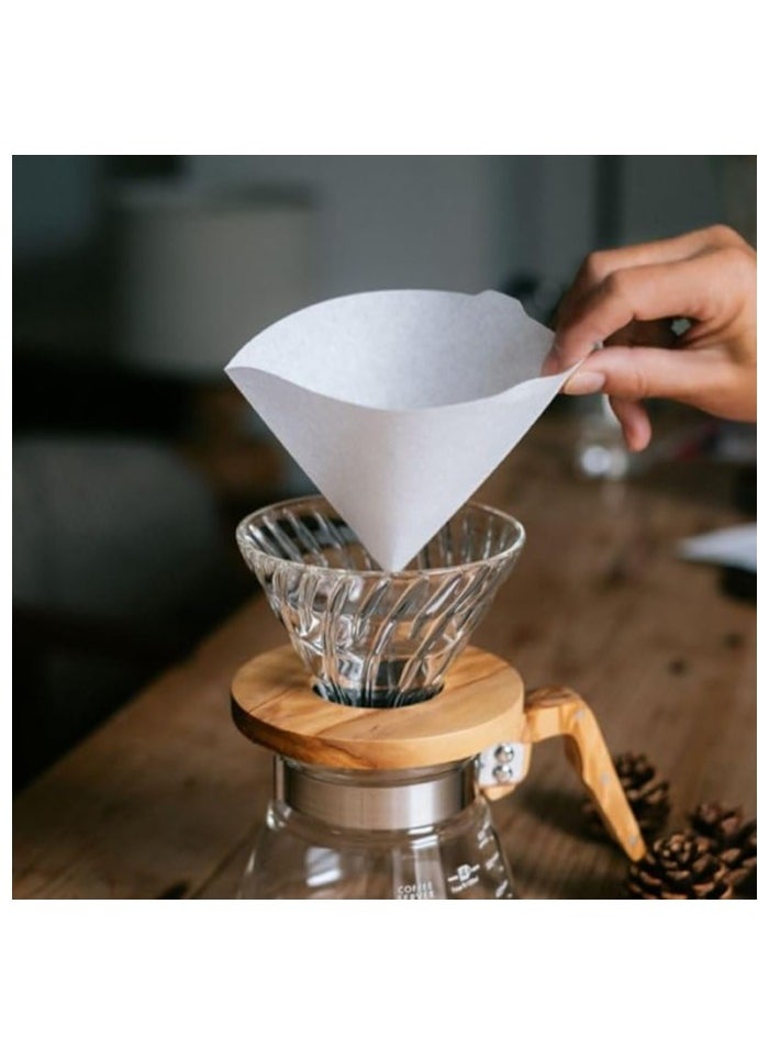 V60 Paper Coffee Filters Size 01 100 Count White