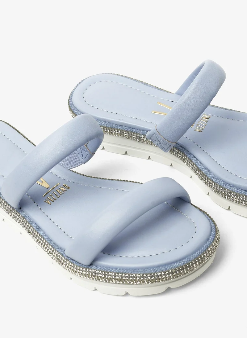 VIZZANO Jeans Women’s Slip-On Sandals – Comfortable Casual Footwear for Girls & Women for Women | Best Price UAE