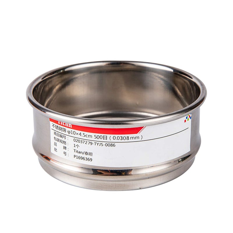 ADAMAS-BETA φ10×4.5cm 500 Mesh 304 Stainless Lab Sieves Economy Test Sieve 304 Stainless Steel Wire Cloth（0.0308mm） - Image 1