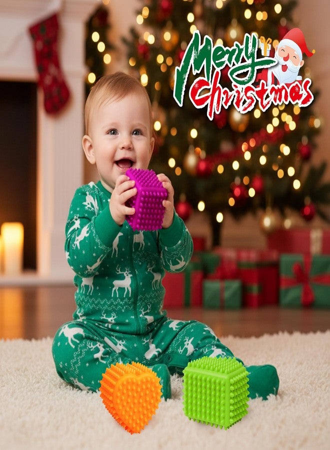 ROHSCE Sensory Balls Baby Teething Toys 6-12 Months, Soft Spiky Textured Multi Ball Set for Boys & Girls 1-3, BPA Free Montessori Tactile Development, 6 Pcs - Image 2