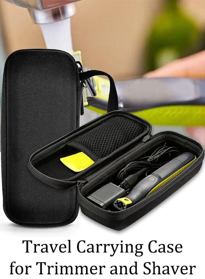Hard Case for Philips Norelco OneBlade QP2520 QP2530 QP2620 QP2630 Travel Organizer Carrying Bag for Philips Norelco One Blade Hybrid Electric Trimmer and Shaver（Black） - Image 1