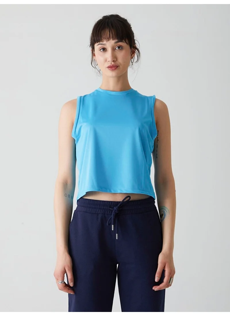 إل تي بي Women's Crew Neck Blue Undershirt