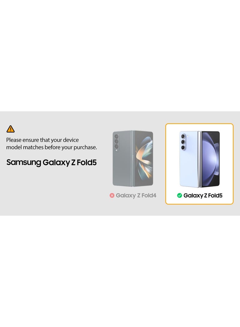 Araree Nukin M MagSafe Case for Samsung Galaxy Z Fold 5 – Ultra-Thin Transparent Hard PC Case with Magnetic Ring, Hinge Protection, Scratch-Resistant, Non-Slip Grip, Wireless Charging Compatible – Clear