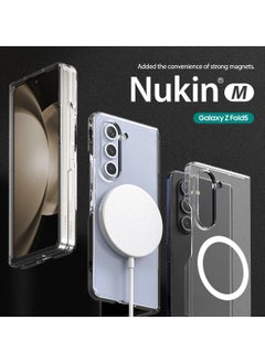 araree Araree Nukin M MagSafe Case for Samsung Galaxy Z Fold 5 – Ultra-Thin Transparent Hard PC Case with Magnetic Ring, Hinge Protection, Scratch-Resistant, Non-Slip Grip, Wireless Charging Compatible – Clear  - Image 2