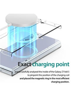 araree Araree Nukin M MagSafe Case for Samsung Galaxy Z Fold 5 – Ultra-Thin Transparent Hard PC Case with Magnetic Ring, Hinge Protection, Scratch-Resistant, Non-Slip Grip, Wireless Charging Compatible – Clear  - Image 4