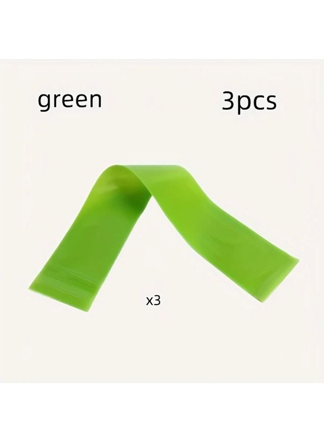 3pcs Heavy Duty Elastic Chair Leg Restraint Straps Green Exercise Bands - Image 1
