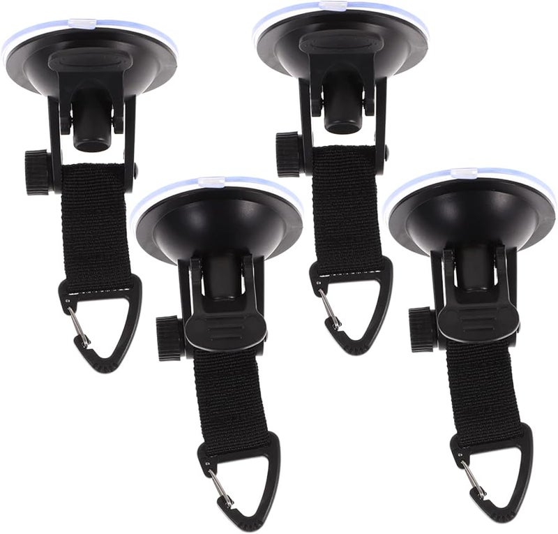 خطافات شفاطة خيمة ثقيلة 4 قطع مشابك قماش محمولة مقاومة للرياح للتخييم - Image 1