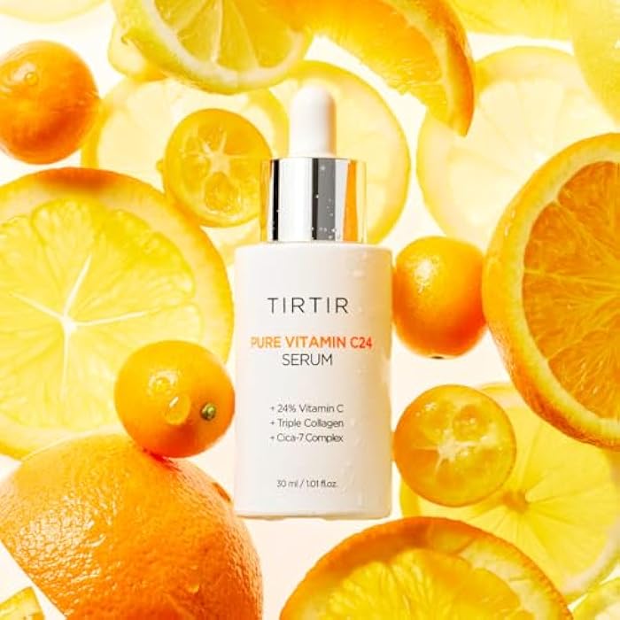 TIRTIR Pure Vitamin C 24% Face Serum – Dark Spot Remover for Sensitive Skin with Collagen Anti Aging Even out Skin Tone Non irritation tested, Wrkinkles, Korean Mild Vita C Facial Serum 1.01 Fl Oz - Image 5