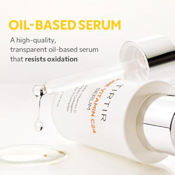 TIRTIR Pure Vitamin C 24% Face Serum – Dark Spot Remover for Sensitive Skin with Collagen Anti Aging Even out Skin Tone Non irritation tested, Wrkinkles, Korean Mild Vita C Facial Serum 1.01 Fl Oz - Image 4