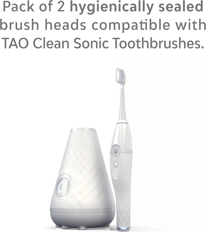 Tao Clean Toothbrush Whitening Head, 2-Pack - Image 2