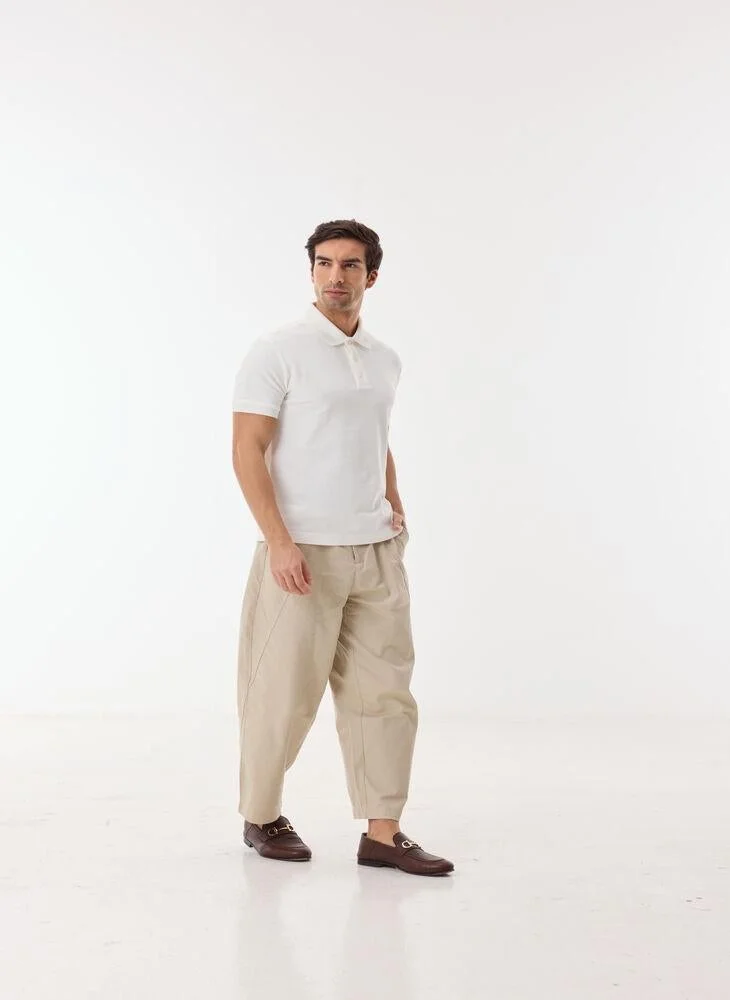 Ashita Fernandes  Men’s Solid Short Sleeve Cotton Polo Shirt – White for Men | Best Price UAE