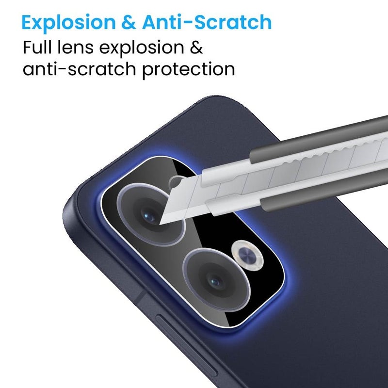 FIRST MART Premium Camera Lens Protection For Oppo Reno 13 5G (6.59 Inches) With Edge-to-Edge Protector Coverage and Installation Kit |Black, Pack of 1 - Image 3