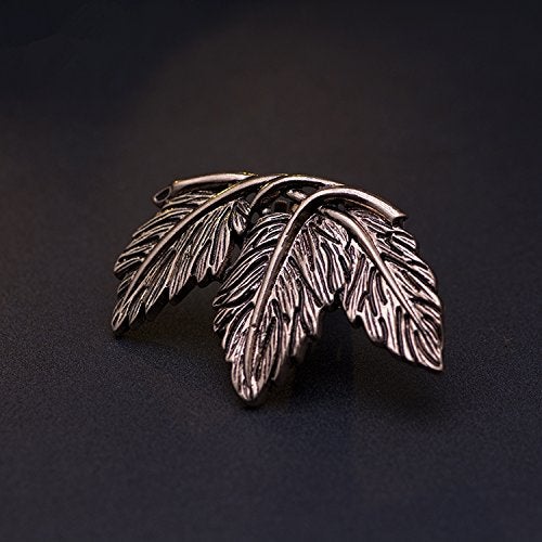 Douqu 2 Pcs Shoes Dress Hat Accessories Fashion Vintage Shoe Clips Elegant Leaves Removable Shoe Charms (Ancient Gold) - Image 2
