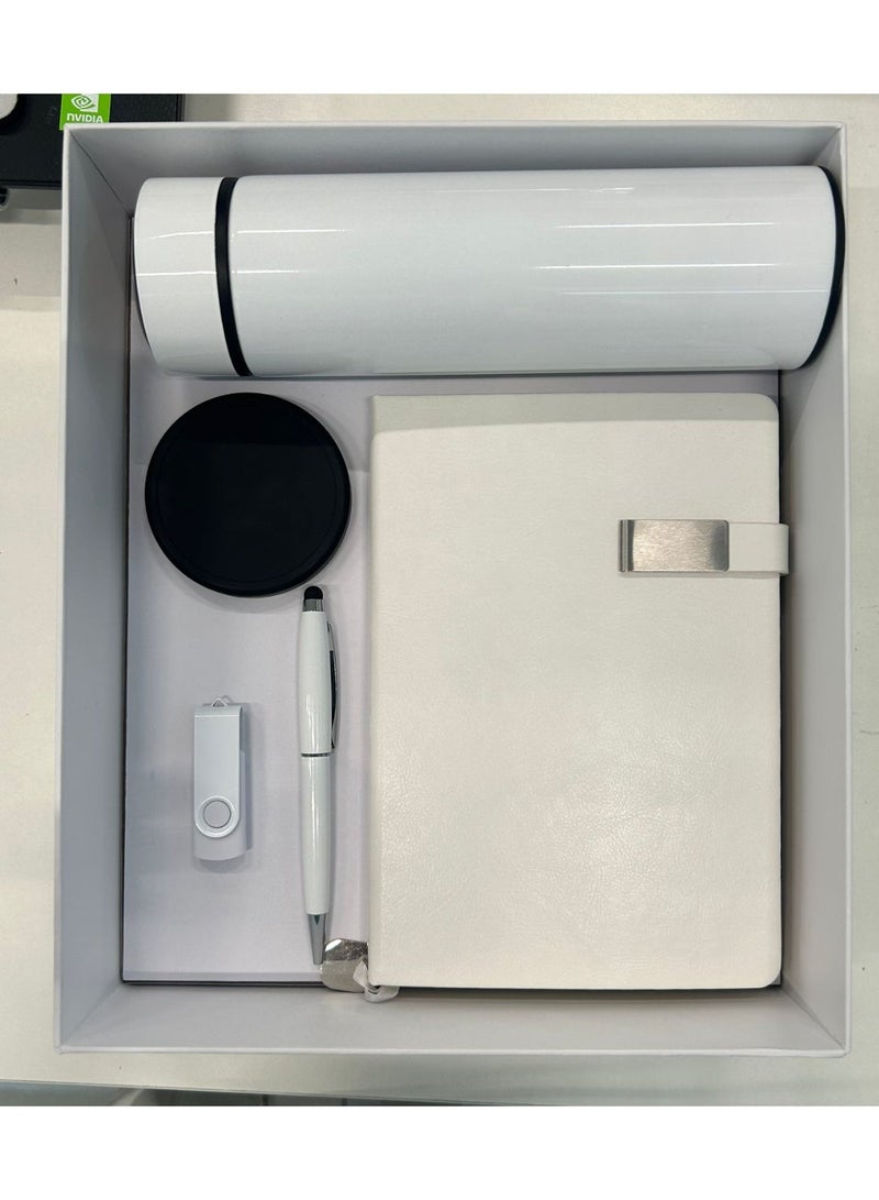 Premium Corporate Office Gift Set with Vacuum Flask, Notebook, Fast Wireless Technology, Pen & USB | Customizable Executive Gift Set for Business & Employees - Image 4