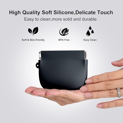 Jalopink Squeeze Coin Purse for Women – Silicone Small Coin Pouch with Kiss Lock for Coins, Keys, Lipstick, and Earphones – Mini Cute Change Purse, Coin Purse & Pouch for Daily Life, Cars, Travel, Party - Image 4