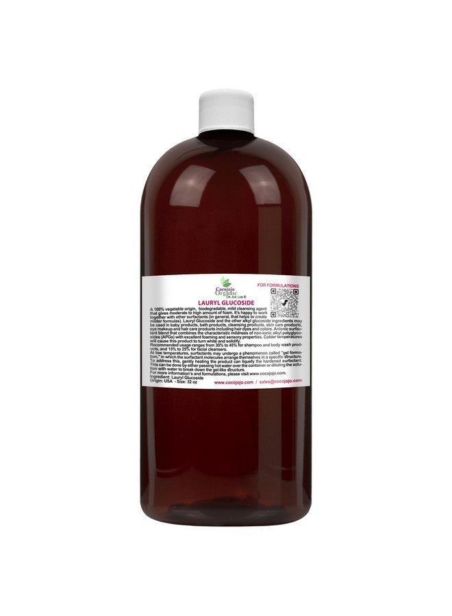 Dr Joe Lab Lauryl Glucoside Natural Surfactantplant Derived Nongmo Biodegradableformulation Diy Skin Shower Gel Foaming Body Soap Shampoos Baby Products Face Cleanserspackaging May Vary (32 Oz) - Image 1