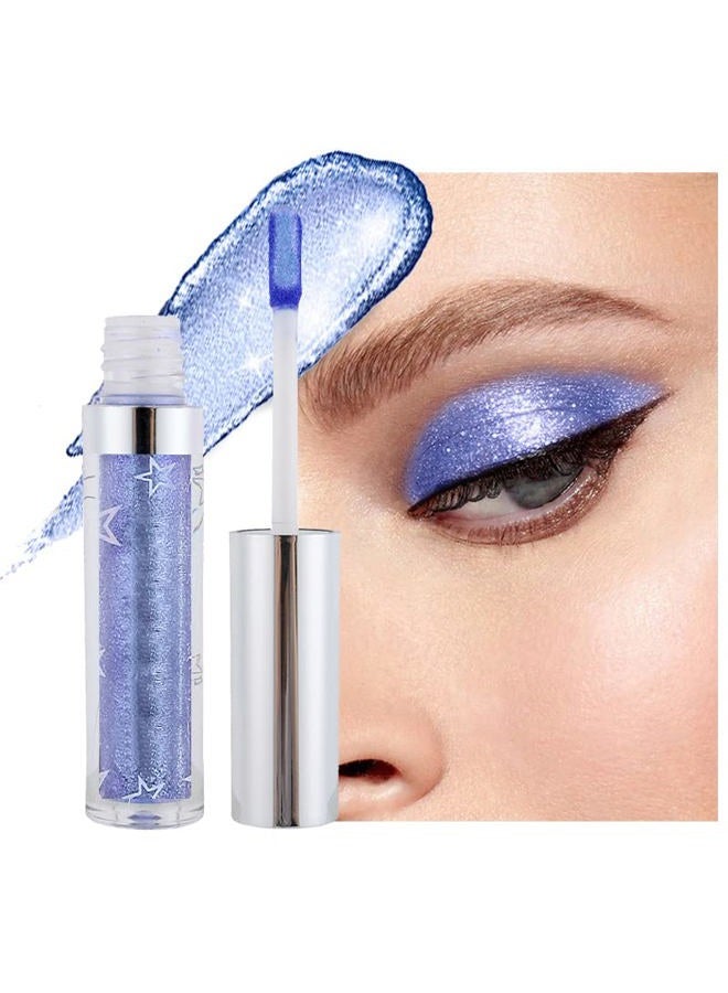 Hotiary Glitter Liquid Eyeshadow, Metallic Glitter Shimmer Sparkling Eye Shadow, Long Lasting Waterproof High Pigments Sparkling Makeup Kit for Eyes, Metals Gloss Eyeliner Pen - Image 2