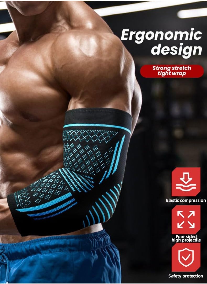 Vparty Elbow Compression Sleeve(1 Pair), Braces for Tendonitis and Tennis Elbow, Arm Supports golfer elbow support, tennis elbow relief for women & men, for weightlifting  - Image 3