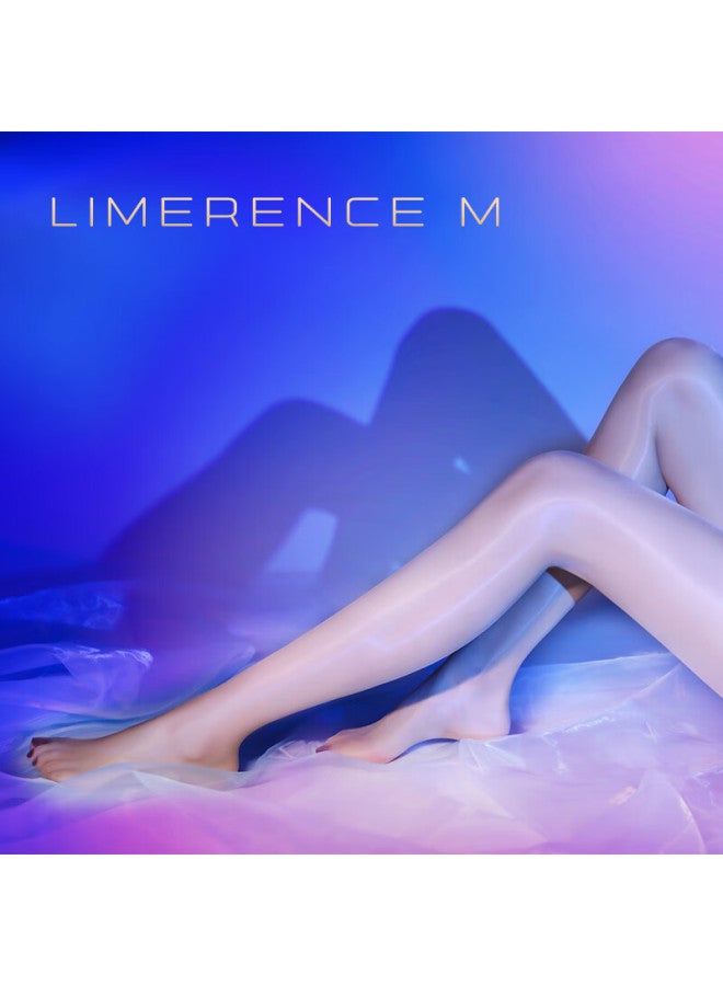 Limerence M Aurora Seamless Crotch Ultra-thin Silky Shiny Over-the-knee Pantyhose Tea Color Crotch Closed Size M - Image 4