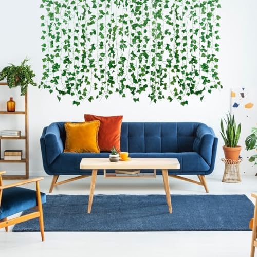 Freyalife Fake Vines for Room Decor(24Pack168Ft) Aesthetic Artificial Plant Ivy Leaves Hanging Greenery Garlands for Home Bedroom Wall Wedding Christmas Party Office patio Indoor, Outdoor Garden Décor - Image 4