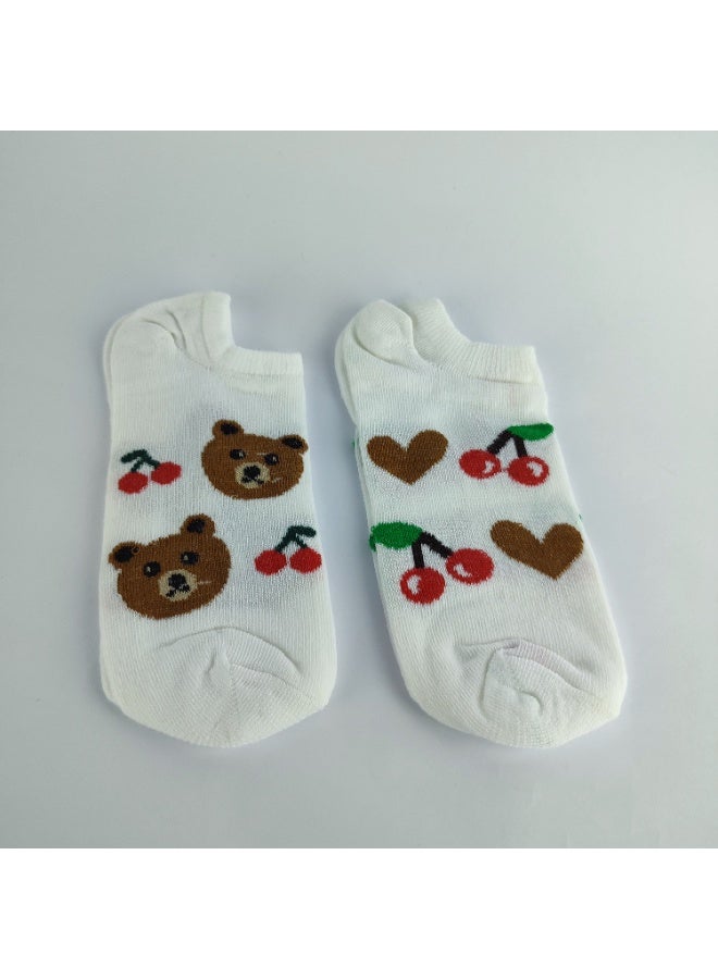 2 زوج من الشرابات النسائى القصيرة -خامة قطن عالية الجودة - Image 1