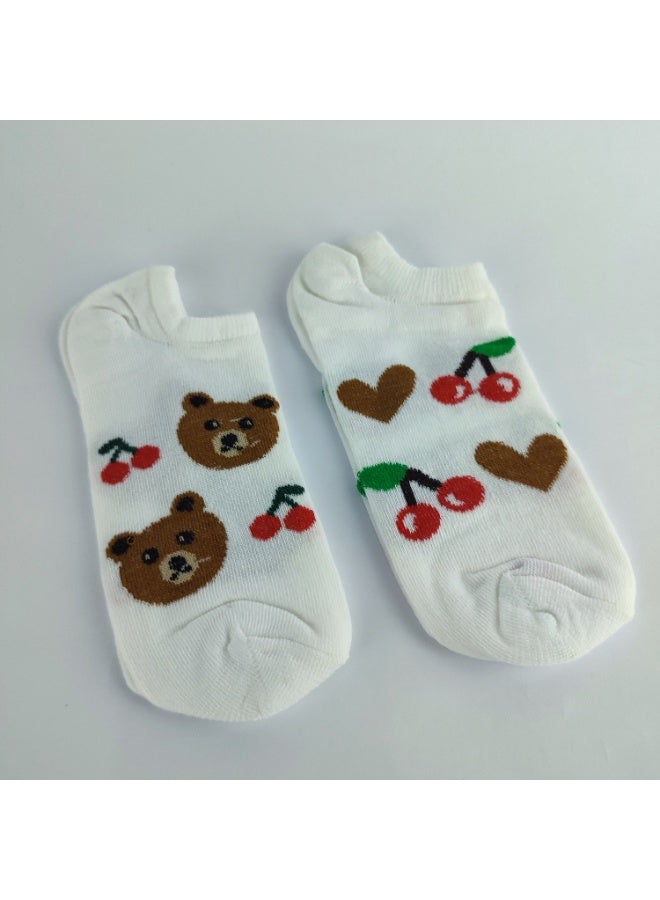 2 زوج من الشرابات النسائى القصيرة -خامة قطن عالية الجودة - Image 2