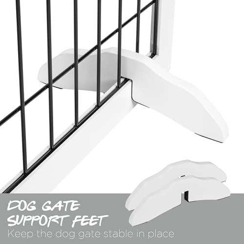 PAWLAND Support Feet for 360 Degree Configurable Dog gate Gate Collection (White) - Image 4