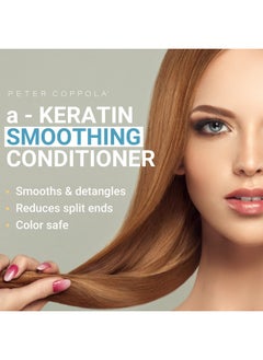 Peter Coppola Akeratin Smoothing Conditioner 10 Oz. Deep Moisturizing Conditioner For Keratin Treated Hair Infused With Argan Oil Smooth Silky Voluminous Hair  - Image 5