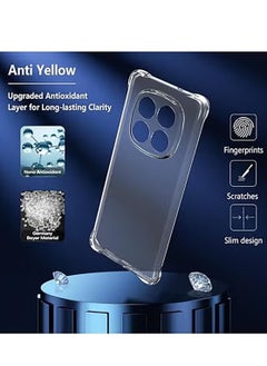 Generic Compatible with Xiaomi Redmi Note 14 Pro+ 5G Case(Clear TPU),Shockproof Bumper Cover Anti-Scratch Protective Slim Thin Crystal Phone Case  - Image 4