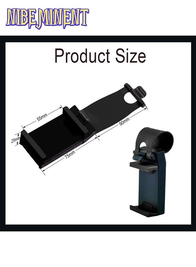 NIBEMINENT Universal Car Phone Holder - Adjustable Car Cradle, Universal Mobile Phone Mount, Hands Free Automobile Cell Phone Holder ,Durable and Easy to Use (Black) - Image 2