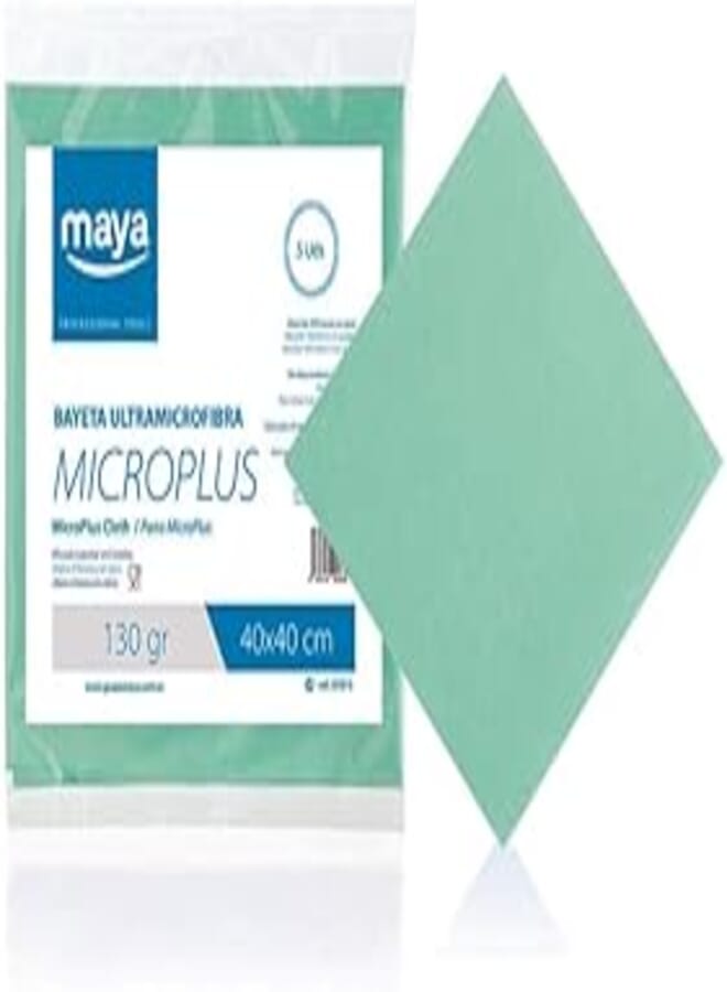 Maya Pack 5 Pcs Microplus Multipurpose Cloth 40 x 40 cm Green 07015