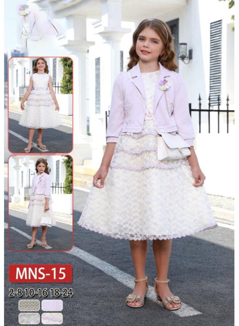 MyesuQ Girls' dress in the latest fashion trends, suitable for holidays and special occasions