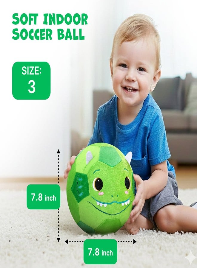 JoyCat Silent Indoor Soccer Ball for Toddlers 1-3, Dinosaur Soft Plush Baby Toddler Soccer Ball Toys Gifts for 1 2 3 4 5 Year Old Boy Girl Birthday Gifts - Image 5