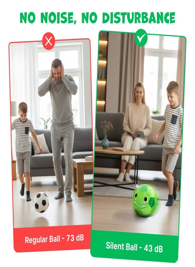 JoyCat Silent Indoor Soccer Ball for Toddlers 1-3, Dinosaur Soft Plush Baby Toddler Soccer Ball Toys Gifts for 1 2 3 4 5 Year Old Boy Girl Birthday Gifts - Image 4